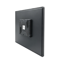 side view of outdoor vending machine touch monitor with slim housing