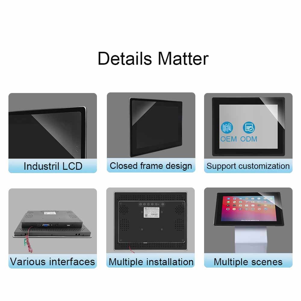 12.1 inch touch monitor used in laboratory instrument control panel