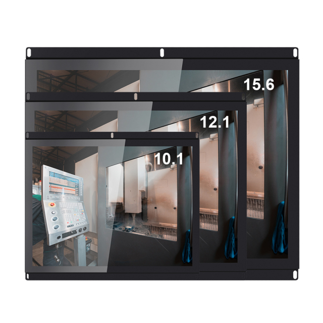 Frontansicht des 4:3-PCAP-Touchdisplays für ein Druckmaschinen-Bedienpanel