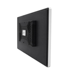 Seitenansicht des Android Touch Panel PCs für Self-Check-in-Terminals am Flughafen