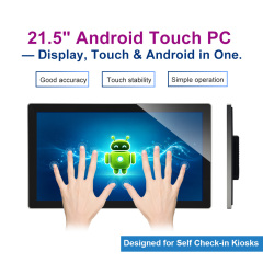 21,5-Zoll Android Touch Panel PC mit Full-HD-PCAP-Touch für Flughafen-Self-Check-in-Terminal