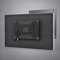 Rückansicht eines 10,1-Zoll-Touchmonitors mit VESA-100x100-Montageaufnahme