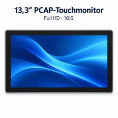 13,3-Zoll-Touchmonitor mit kapazitivem Touchscreen und Full-HD-Display im 16:9-Format