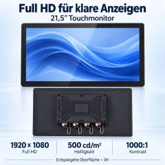 21,5 Zoll IP67-Touchmonitor für Anlagenvisualisierung