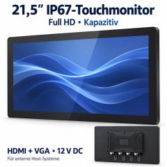 21,5 Zoll IP67-Touchmonitor für Anlagenvisualisierung