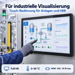 27 Zoll Industrie-Touchmonitor für HMI und Anlagenvisualisierung