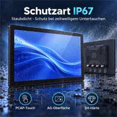 IP67 geschützter 27 Zoll PCAP-Touchmonitor mit AG-Oberfläche