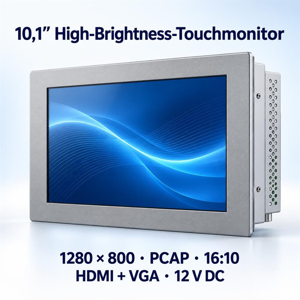 10,1 Zoll High-Brightness Touchmonitor in einem geschützten Outdoor-Energiegerät