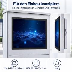 17 Zoll Touchmonitor mit bis zu 1000 cd/m² für helle Industrieumgebungen