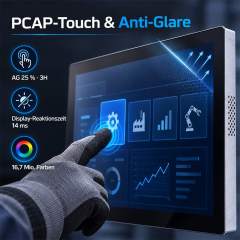 18,5 Zoll Full-HD High-Brightness Touchmonitor mit PCAP und VESA