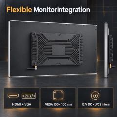 15,6 Zoll Industrie-Touchmonitor mit HDMI, VGA und VESA 100 × 100 mm
