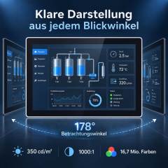 15 Zoll Industrie-Touchmonitor mit PCAP und 1024 × 768 Pixeln