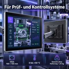 17 Zoll Android Industrie-Panel-PC mit VESA 100 × 100 mm für Prüf- und Kontrollsysteme