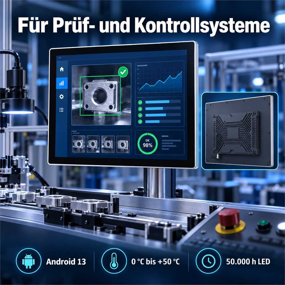 19 Zoll Android 13 Industrie-Panel-PC für Prüf- und Kontrollsysteme