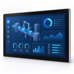 21,5 Zoll Full-HD Industrie-Panel-PC mit 500 cd/m², 1000:1 Kontrast und 14 ms