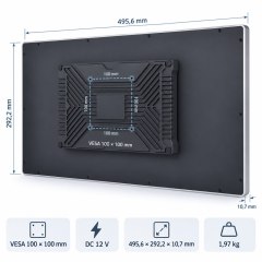 21,5 Zoll Android Industrie-Panel-PC für HMI und Prozesssteuerung