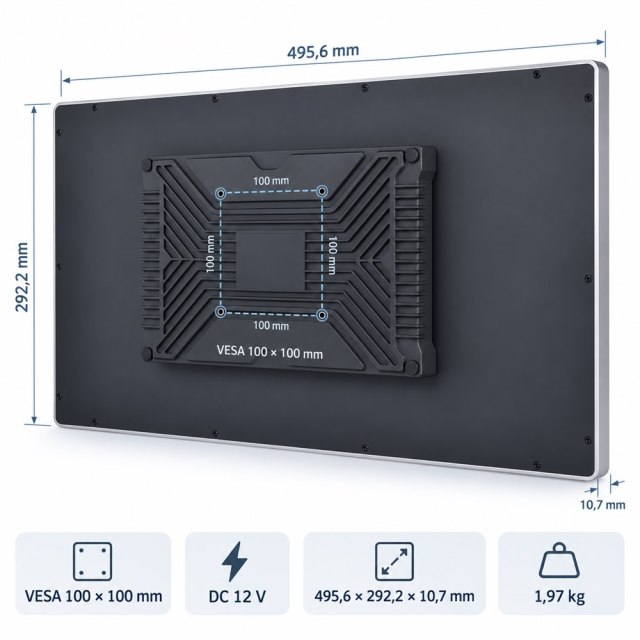 21,5 Zoll Android Industrie-Panel-PC für HMI und Prozesssteuerung
