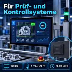 21,5 Zoll Industrie-Touchmonitor für Prüf- und Kontrollsysteme mit Full HD