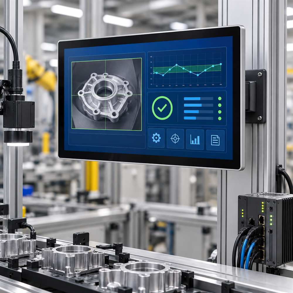 23,8 Zoll Industrie-Touchmonitor für Prüf- und Kontrollsysteme