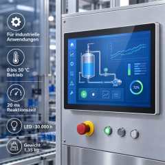 17 Zoll Touchmonitor für industrielle HMI-Systeme, Maschinensteuerungen und Prüfstände