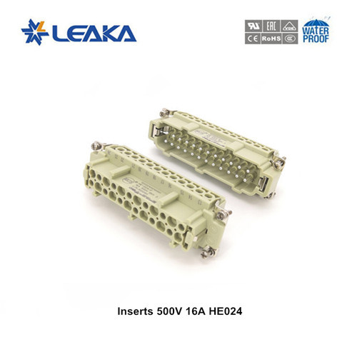 HE 24 pin heavy duty waterproof electrical wire connector