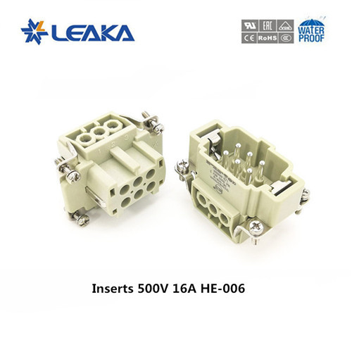 HE 6 pin heavy duty auto electrical wire connector