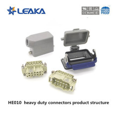 HE 10 pin heavy duty wire connectors male female cable connector with cap