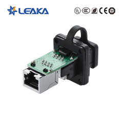RJ45 panel mount ethernet pass through connector