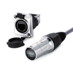 Cnlinko metal RJ45 cat3e cat5e pass through connector