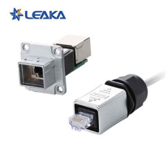 RJ45 panel mount ethernet pass through connector