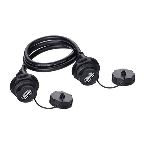 Ip67 waterproof USB 2.0 panel mount connector