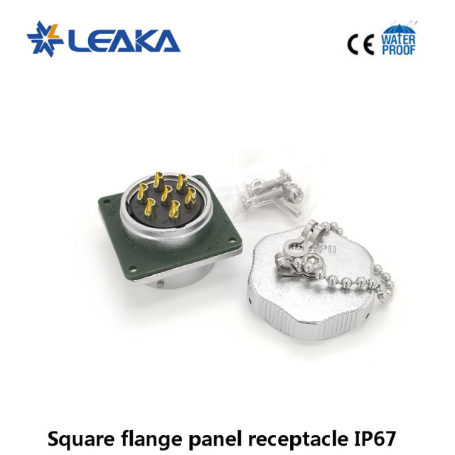 Weipu TE+Z male female straight connector with metal clamping nut