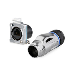 RJ45 waterproof metal connector male plug female socket