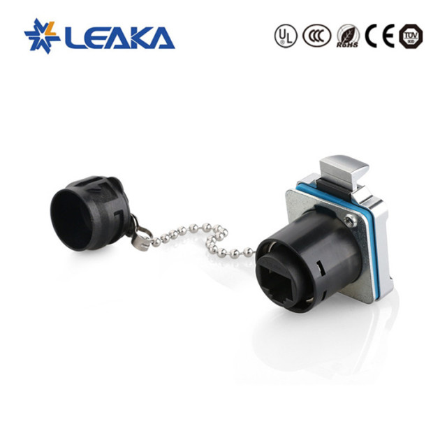 RJ45 waterproof metal connector male plug female socket