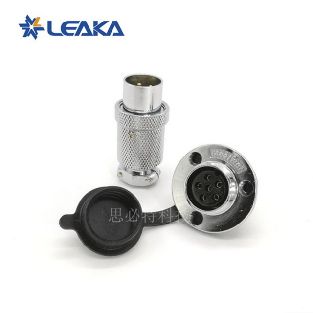 18MF GX18 circular male cable plug flange female socket cable install wall connector