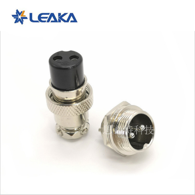 16M GX16 Series Electrical Core Plug Panel Mount Threaded Coupling Connector