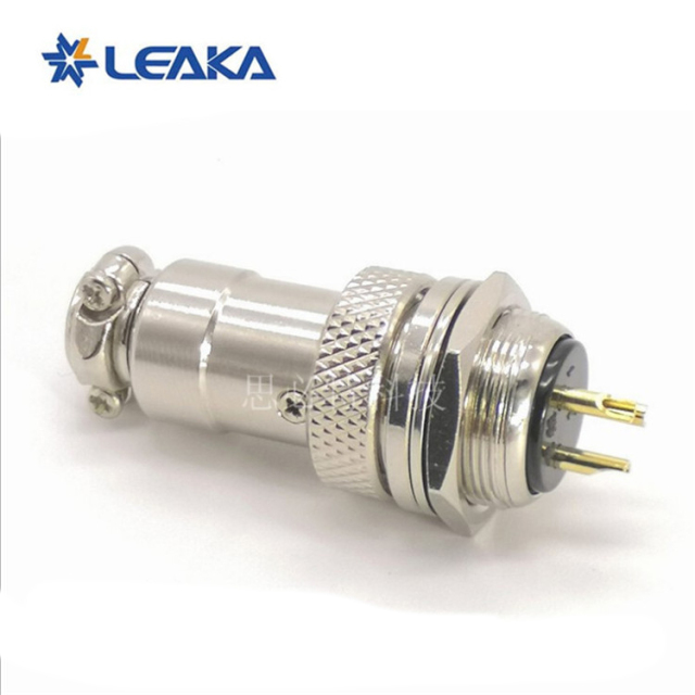 16MF panel mounted male socket GX16 4 pin 5pin 6pin round solder connector