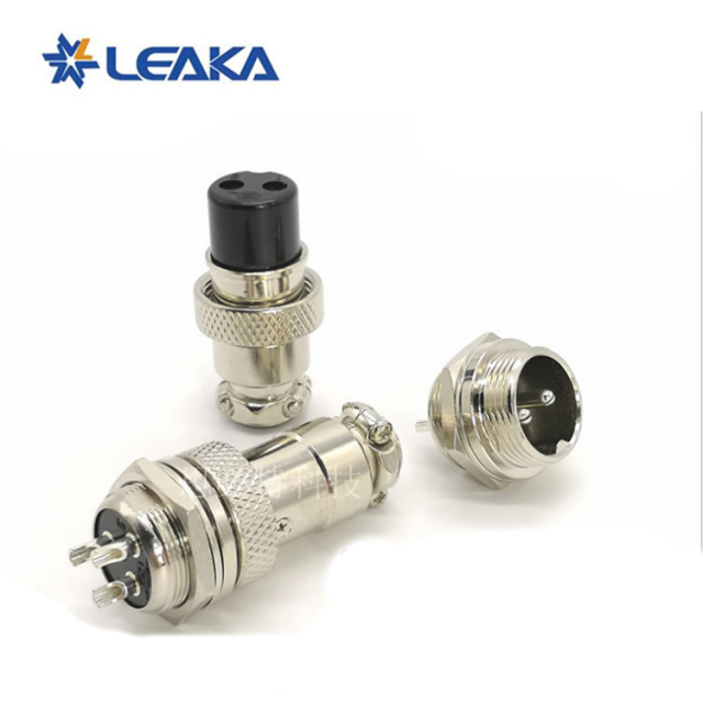 16M GX16 Series Electrical Core Plug Panel Mount Threaded Coupling Connector