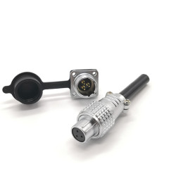 IP55 P12 female male socket plug metal connector