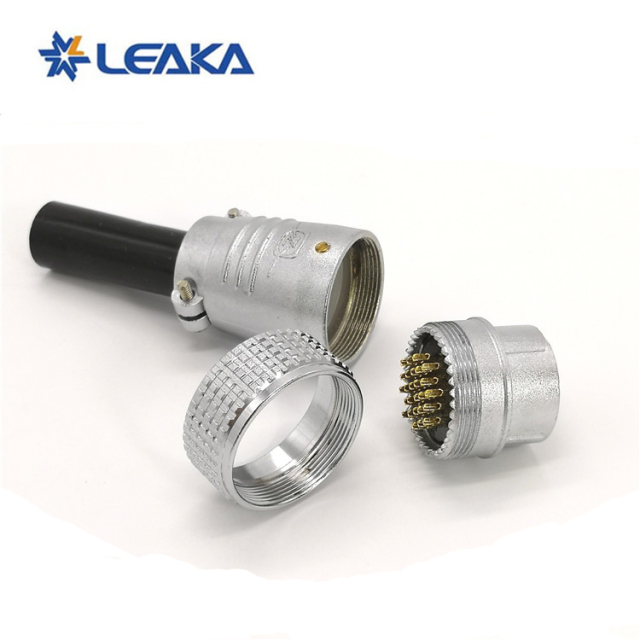 Waterproof P28 industrial aviation plug metal connector