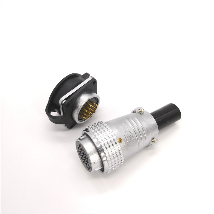 Waterproof P28 industrial aviation plug metal connector
