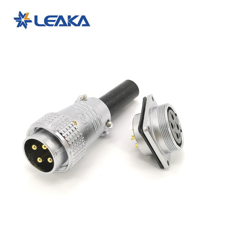 Waterproof P28 industrial aviation plug metal connector