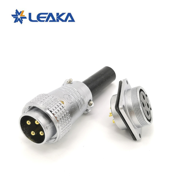Waterproof P28 industrial aviation plug metal connector