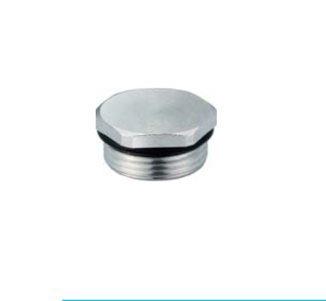Metal plastic cable gland covered cap