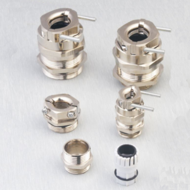 Ip68 Double Lock Cable Gland Brass Metric Explosion-Proof Cable Gland