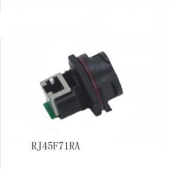 IP67 RJ45F bulkhead circular Ethernet connector