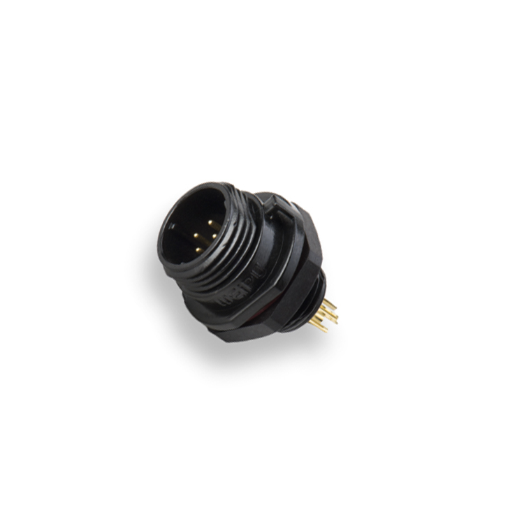 plastic male SP1312 P series socket weipu ip68 2 3 4 5 6 7 9 pins rear nut mount connectors