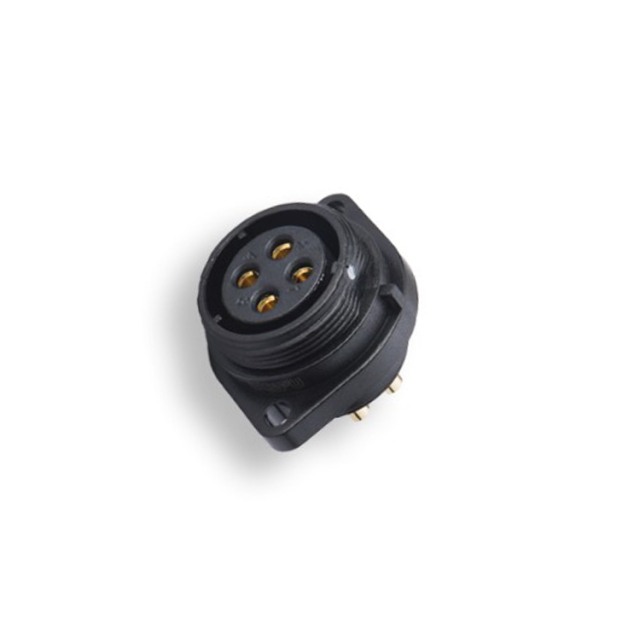 WEIPU Threaded male SP2113 P series plastic 2 3 4 5 7 9 12 pins 2 hole flange connector