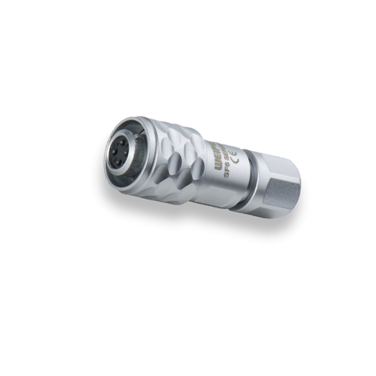 Weipu Push pull male plugs SF610 industrial connector for cinema camera