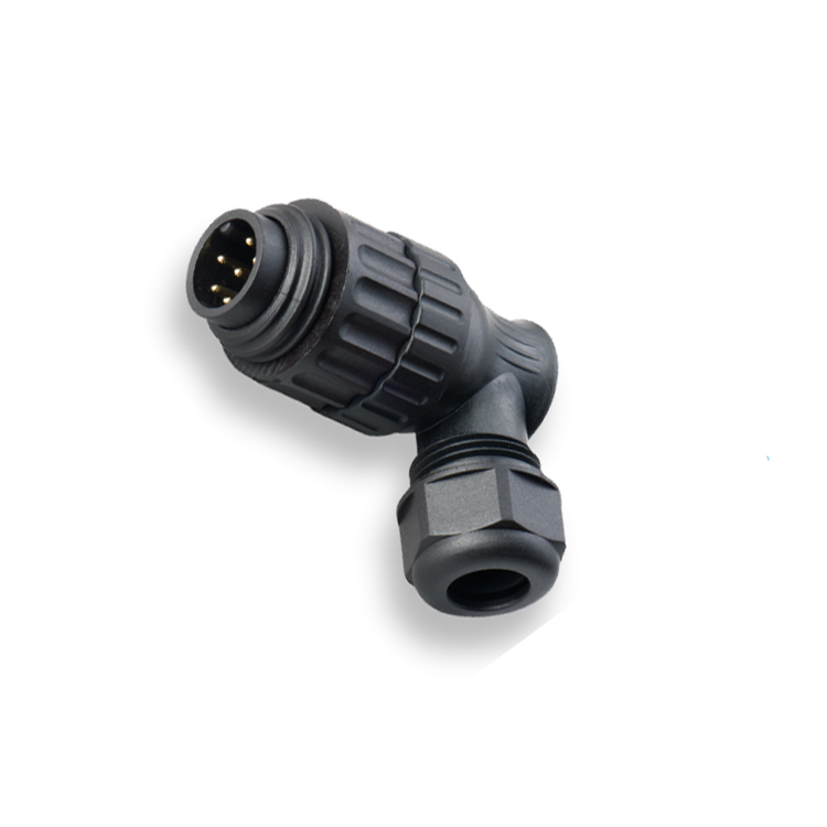 Weipu WA22 plug socket straight angle connector